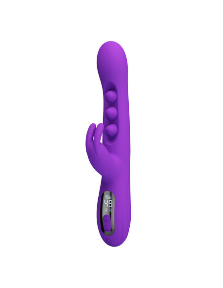 PRETTY LOVE SABIEN RABBIT VIBRATOR WITH TAPPING STIMULATION AND PURPLE LED