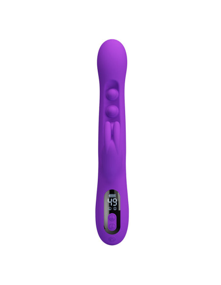 PRETTY LOVE SABIEN RABBIT VIBRATOR WITH TAPPING STIMULATION AND PURPLE LED