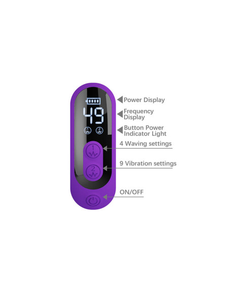 PRETTY LOVE SABIEN RABBIT VIBRATOR WITH TAPPING STIMULATION AND PURPLE LED