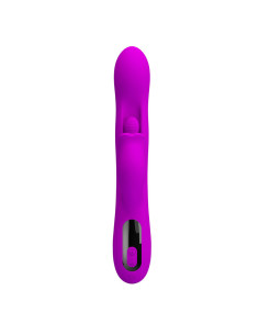 PRETTY LOVE YALANDA RABBIT OSCILLATING VIBRATOR WITH LED DISPLAY PURPLE 2