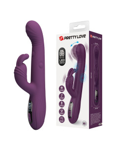 PRETTY LOVE DEE MULTIFUNCTION RABBIT VIBRATOR OSCILLATING AND PERCUSSION PURPLE