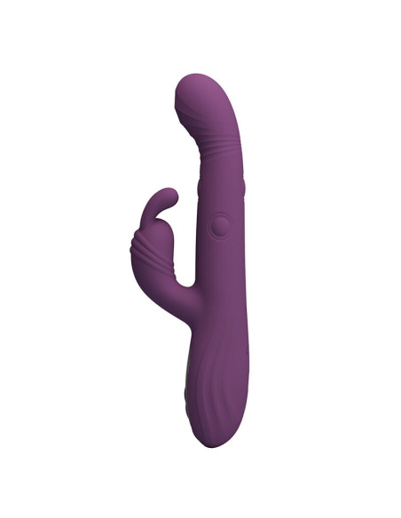 PRETTY LOVE DEE MULTIFUNCTION RABBIT VIBRATOR OSCILLATING AND PERCUSSION PURPLE