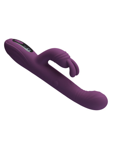PRETTY LOVE DEE MULTIFUNCTION RABBIT VIBRATOR OSCILLATING AND PERCUSSION PURPLE