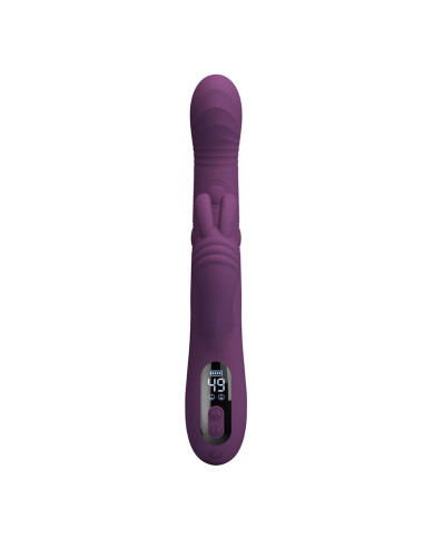 PRETTY LOVE DEE MULTIFUNCTION RABBIT VIBRATOR OSCILLATING AND PERCUSSION PURPLE
