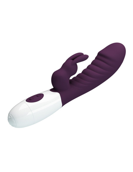 PRETTY LOVE NAUGHTY BUNNY 30 FUNCTION RABBIT VIBRATOR PURPLE