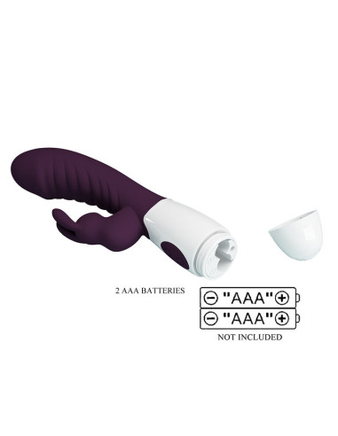 PRETTY LOVE NAUGHTY BUNNY 30 FUNCTION RABBIT VIBRATOR PURPLE