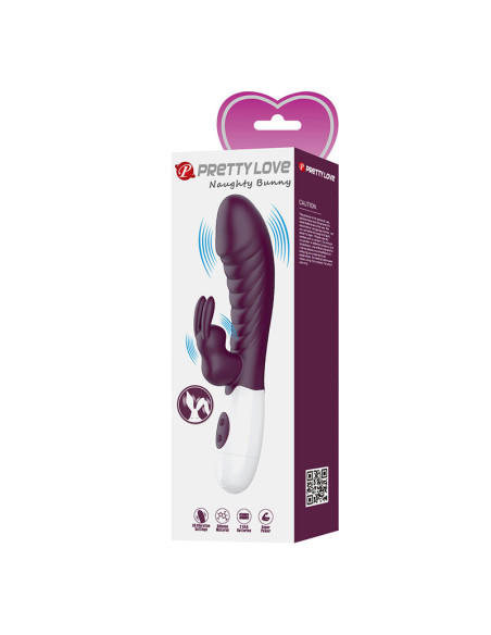 PRETTY LOVE NAUGHTY BUNNY 30 FUNCTION RABBIT VIBRATOR PURPLE