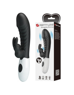 PRETTY LOVE NAUGHTY BUNNY 30 FUNCTION RABBIT VIBRATOR BLACK