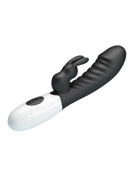 PRETTY LOVE NAUGHTY BUNNY 30 FUNCTION RABBIT VIBRATOR BLACK