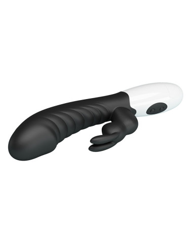 PRETTY LOVE NAUGHTY BUNNY 30 FUNCTION RABBIT VIBRATOR BLACK
