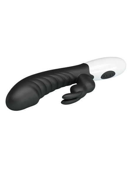 PRETTY LOVE NAUGHTY BUNNY 30 FUNCTION RABBIT VIBRATOR BLACK