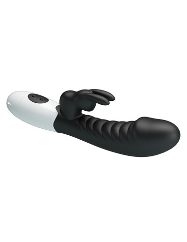 PRETTY LOVE NAUGHTY BUNNY 30 FUNCTION RABBIT VIBRATOR BLACK