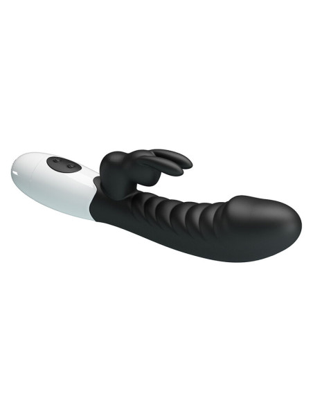 PRETTY LOVE NAUGHTY BUNNY 30 FUNCTION RABBIT VIBRATOR BLACK