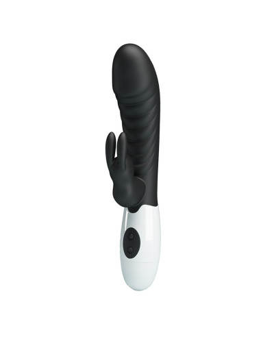 PRETTY LOVE NAUGHTY BUNNY 30 FUNCTION RABBIT VIBRATOR BLACK