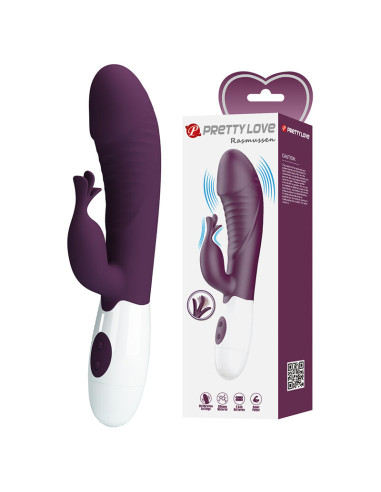 PRETTY LOVE ROGUE MUSE 30 FUNCTION RABBIT VIBRATOR PURPLE