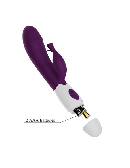 PRETTY LOVE ROGUE MUSE 30 FUNCTION RABBIT VIBRATOR PURPLE