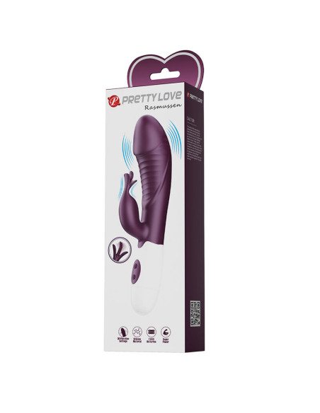 PRETTY LOVE ROGUE MUSE 30 FUNCTION RABBIT VIBRATOR PURPLE