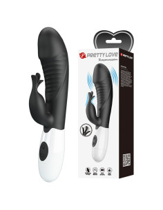 PRETTY LOVE RASMUSSEN 30 FUNCTION RABBIT VIBRATOR BLACK