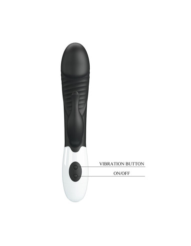 PRETTY LOVE RASMUSSEN 30 FUNCTION RABBIT VIBRATOR BLACK