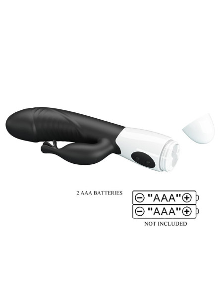 PRETTY LOVE RASMUSSEN 30 FUNCTION RABBIT VIBRATOR BLACK