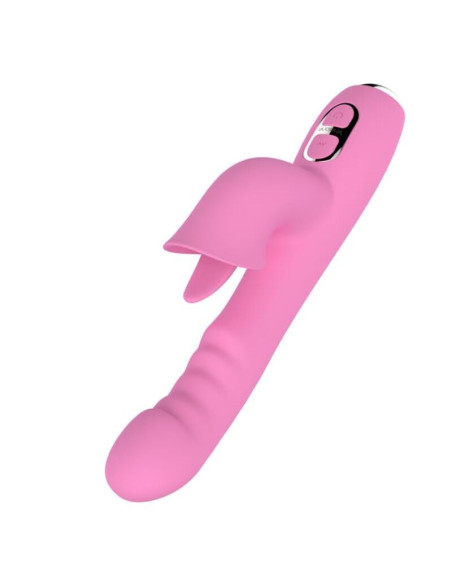 NALONE T MAY RABBIT VIBRATOR WITH PUSH AND OSCILLATING MOTION