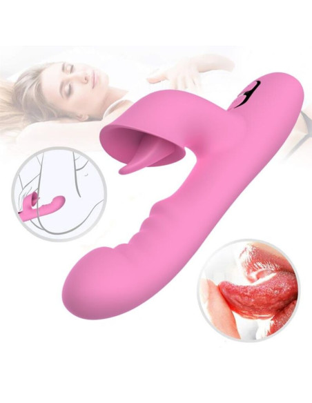 NALONE T MAY RABBIT VIBRATOR WITH PUSH AND OSCILLATING MOTION