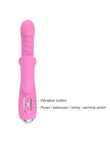 NALONE T MAY RABBIT VIBRATOR WITH PUSH AND OSCILLATING MOTION