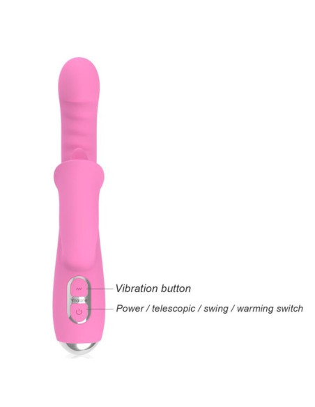 NALONE T MAY RABBIT VIBRATOR WITH PUSH AND OSCILLATING MOTION