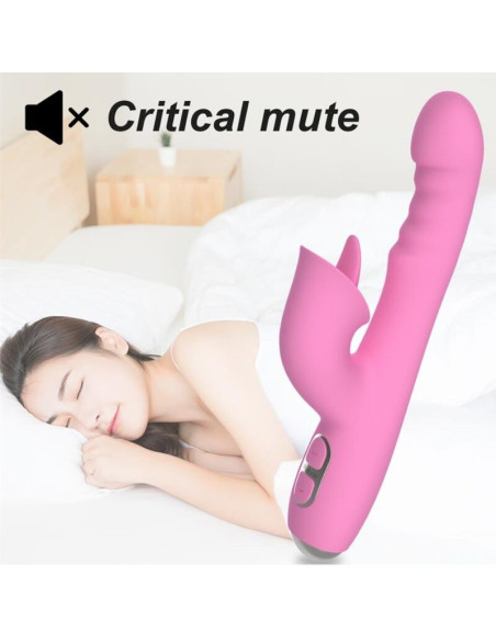 NALONE T MAY RABBIT VIBRATOR WITH PUSH AND OSCILLATING MOTION