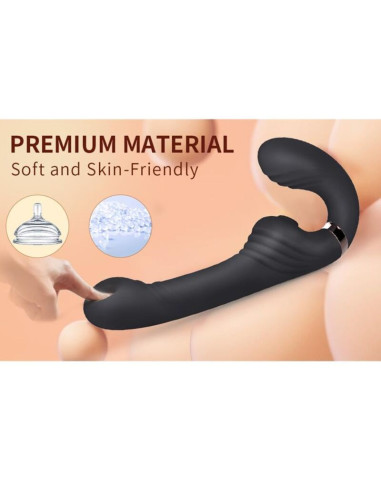 NALONE ALLOW DUAL VIBE WITH ROTATION AND THRUSTING BLACK
