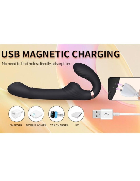 NALONE ALLOW DUAL VIBE WITH ROTATION AND THRUSTING BLACK