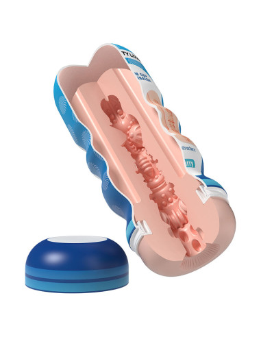 PRETTY LOVE SHERRY VAGINA MASTURBATOR WITH SUCTION CUP AND INTERNAL TEXTURES