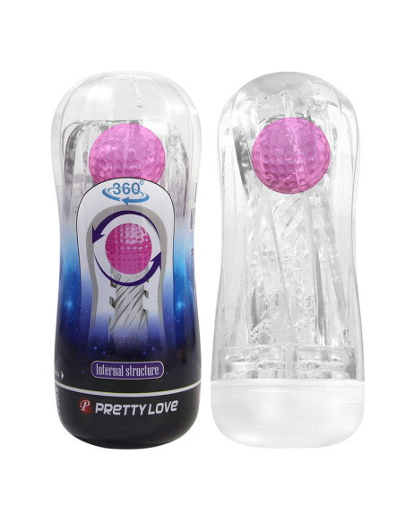PRETTY LOVE 360º TEXTURED MASTURBATION CUP CLEAR