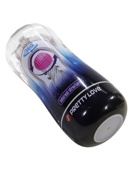 PRETTY LOVE 360º TEXTURED MASTURBATION CUP CLEAR