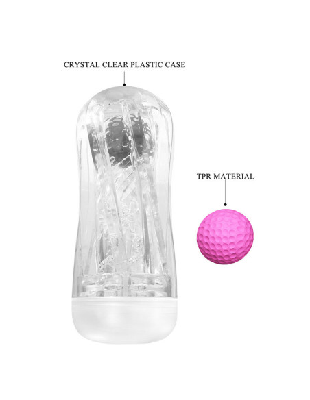 PRETTY LOVE 360º TEXTURED MASTURBATION CUP CLEAR