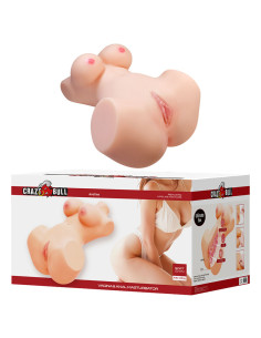 CRAZY BULL ANNIE XXL VAGINAL AND ANAL MASTURBATOR WITH BREASTS FLESH 2