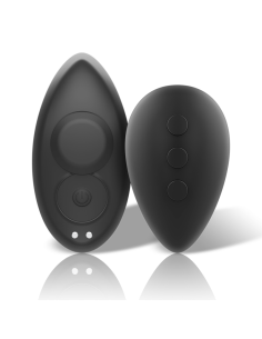 BLACKSILVER PRESTON RECHARGEABLE SILICONE VIBRATOR PANTIE BLACK