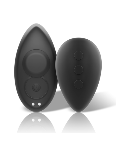 BLACKSILVER PRESTON RECHARGEABLE SILICONE VIBRATOR PANTIE BLACK