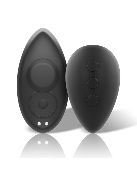 BLACKSILVER PRESTON RECHARGEABLE SILICONE VIBRATOR PANTIE BLACK