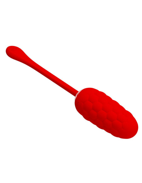 PRETTY LOVE VIBRATING EGG WITH RED RECHARGEABLE MARINE TEXTURE