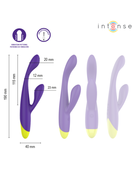 INTENSE PAOLO RECHARGEABLE RABBIT STIMULATOR FOR G SPOT AND CLITORIS