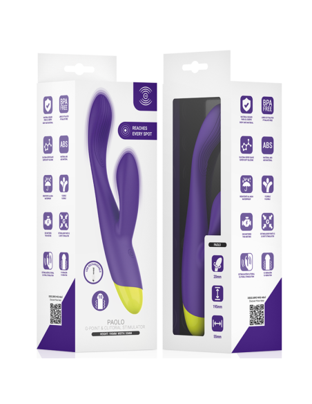 INTENSE PAOLO RECHARGEABLE RABBIT STIMULATOR FOR G SPOT AND CLITORIS
