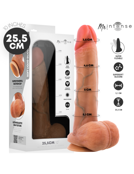 MR INTENSE GARY XL ULTRA REALISTIC SILICONE COCK WITH TESTICLES 255 CM O 51 CM