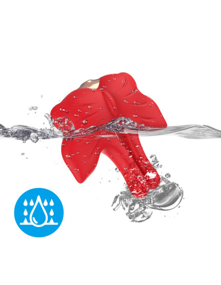 ARMONY MAGNETIC NIPPLE CLAMPS WITH VIBRATION BUTTERFLY SHAPE RED