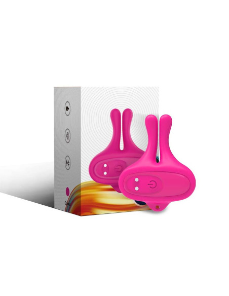 ARMONY RABBIT SHAPE VIBRATION MAGNETIC NIPPLE CLAMPS PINK