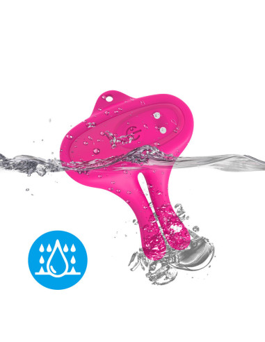 ARMONY RABBIT SHAPE VIBRATION MAGNETIC NIPPLE CLAMPS PINK