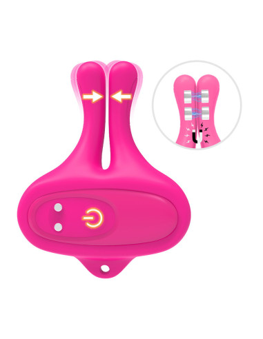 ARMONY RABBIT SHAPE VIBRATION MAGNETIC NIPPLE CLAMPS PINK