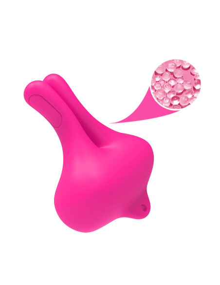 ARMONY RABBIT SHAPE VIBRATION MAGNETIC NIPPLE CLAMPS PINK