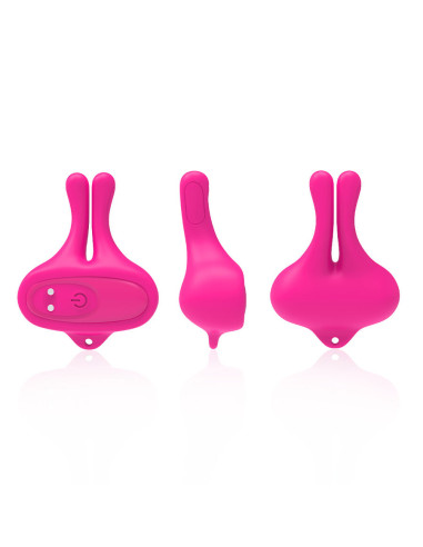 ARMONY RABBIT SHAPE VIBRATION MAGNETIC NIPPLE CLAMPS PINK