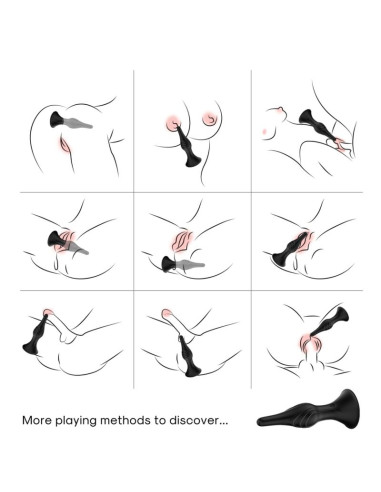 ARMONY VIBRATOR ANAL PLUG REMOTE CONTROL BLACK